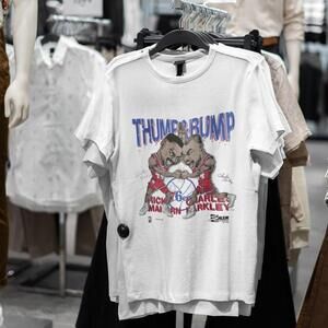 Rare Rick Mahorn Vs Charles Barkley Caricature 90_S Basketball T Shirt